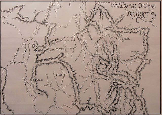 Wollombi/Macdonald River Police District, 1840. Courtesy Carl Hoipo, Wollombi Museum